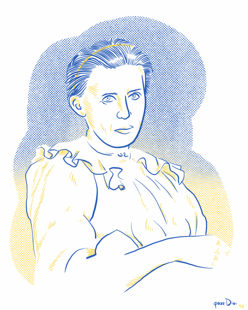 Illustration by quasi of Lesya Ukrainka.