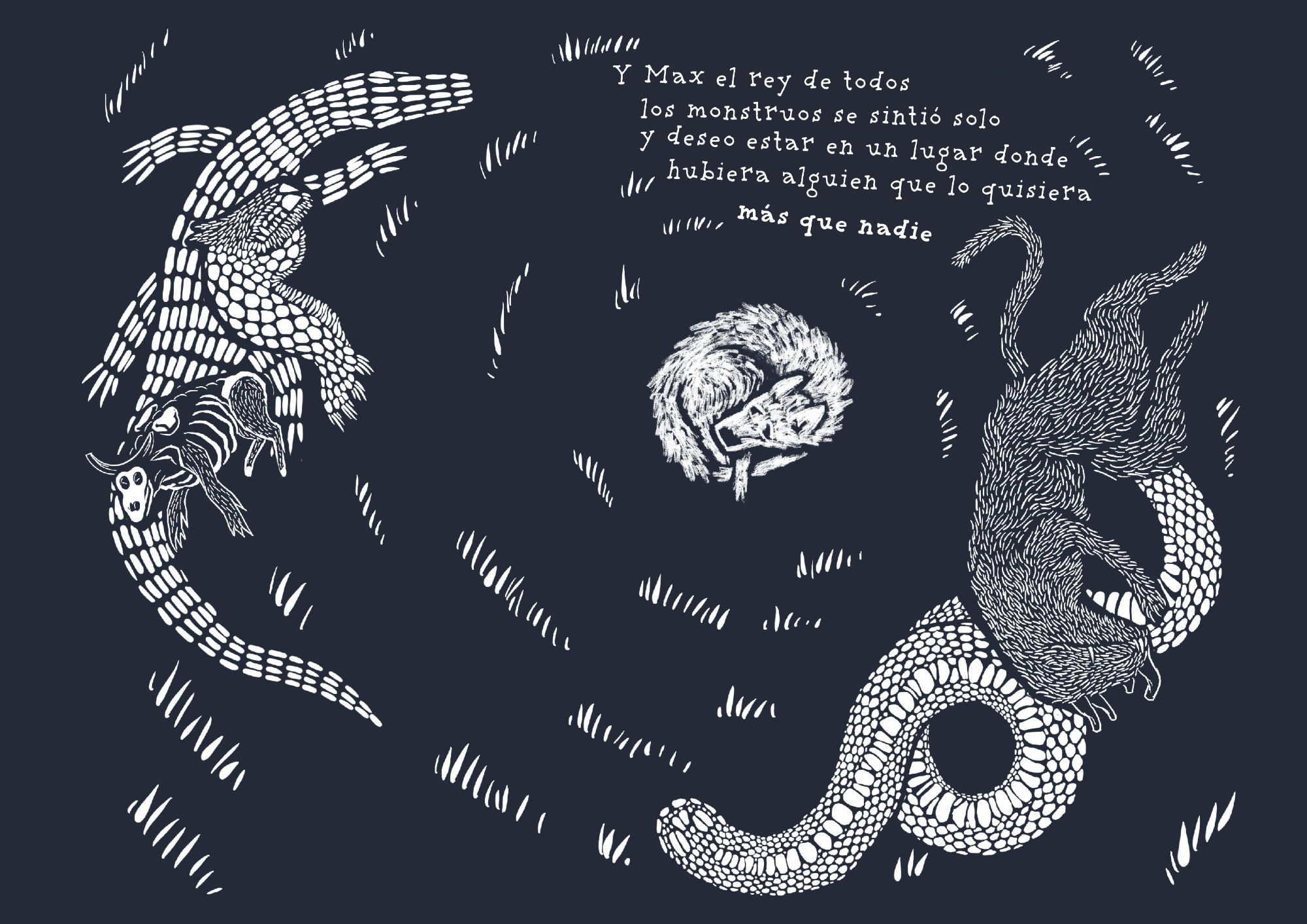 Illustration by quasi for Where the Wild Things Are. A book by Maurice Sendak